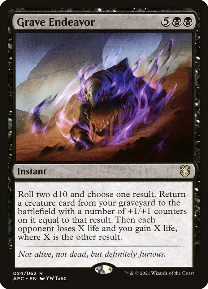 Card image of Grave Endeavor