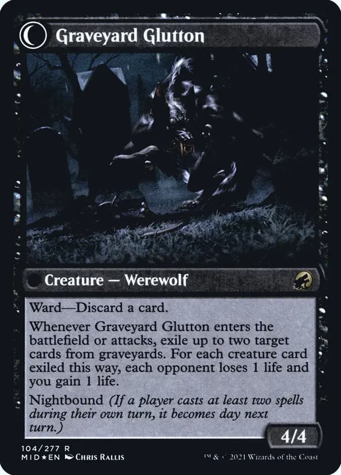 Card image of Graveyard Trespasser / Graveyard Glutton