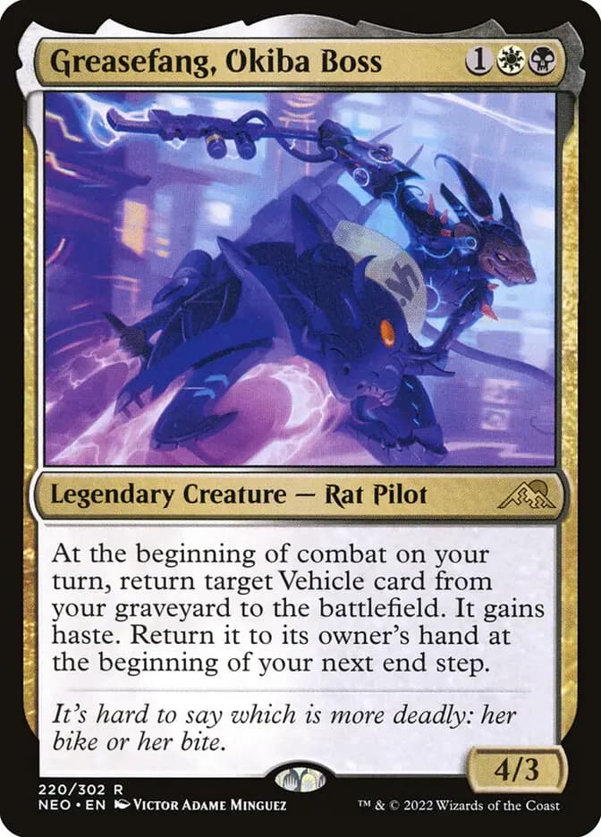 Card image of Greasefang, Okiba Boss