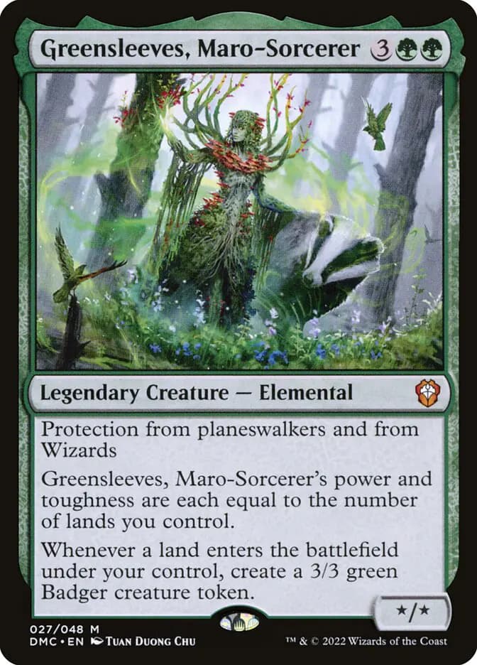 Card image of Greensleeves, Maro-Sorcerer