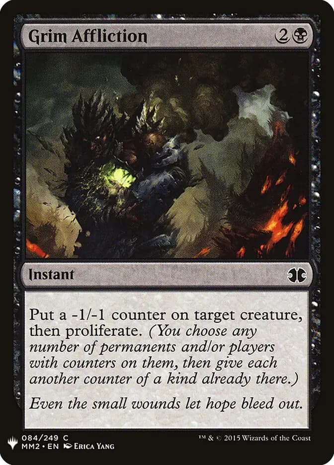 Card image of Grim Affliction