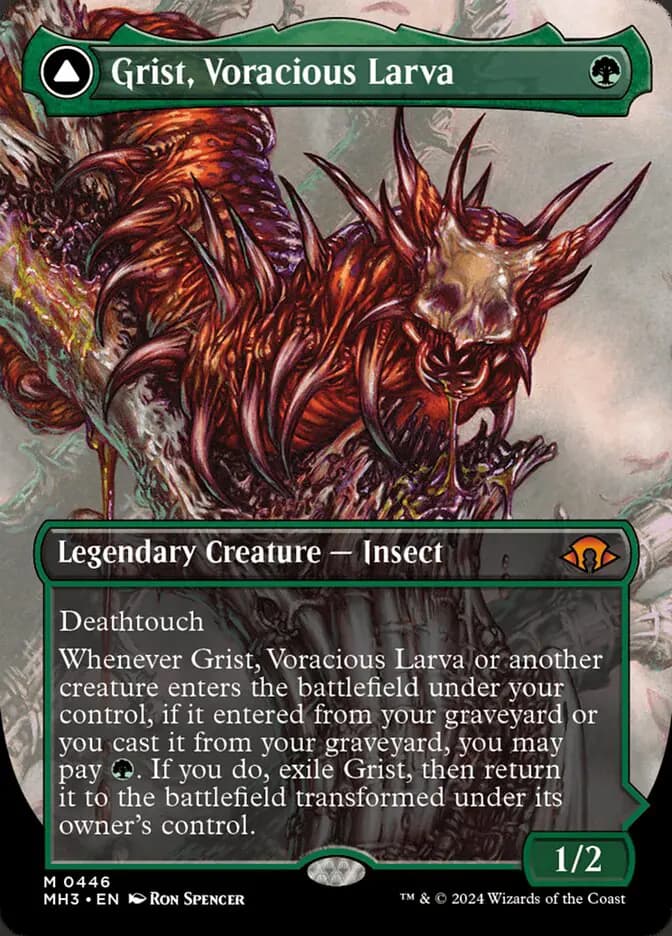 Card image of Grist, Voracious Larva / Grist, the Plague Swarm