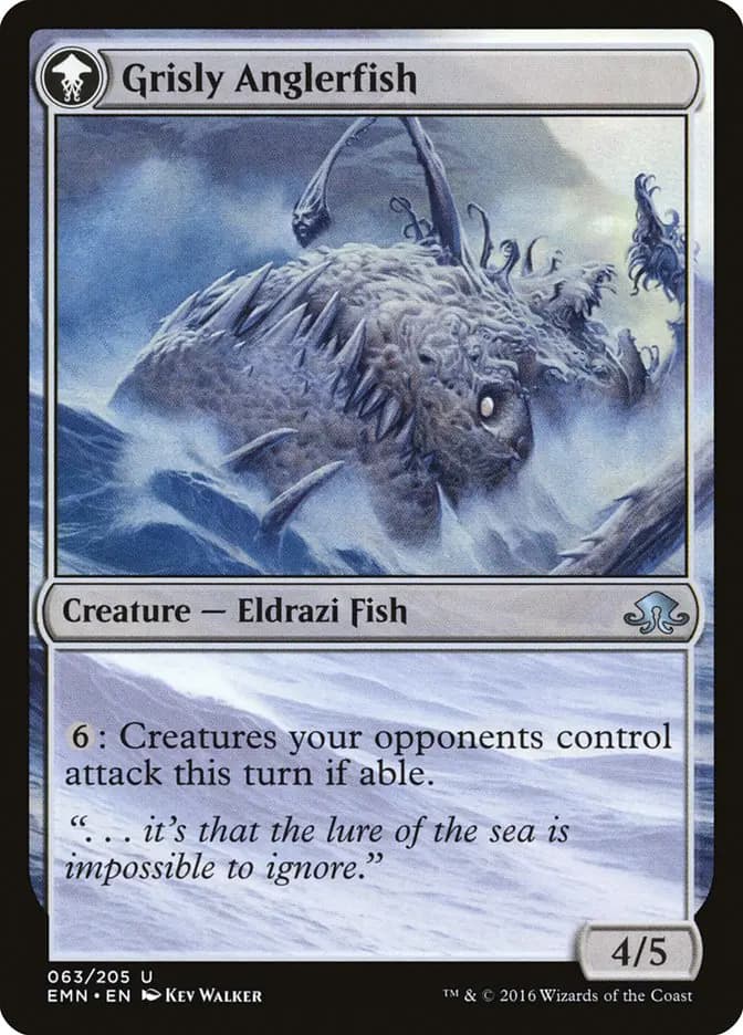 Card image of Grizzled Angler / Grisly Anglerfish
