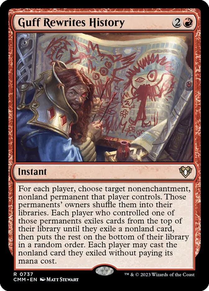 Card image of Guff Rewrites History