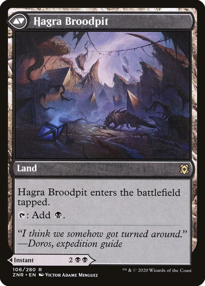 Card image of Hagra Mauling / Hagra Broodpit