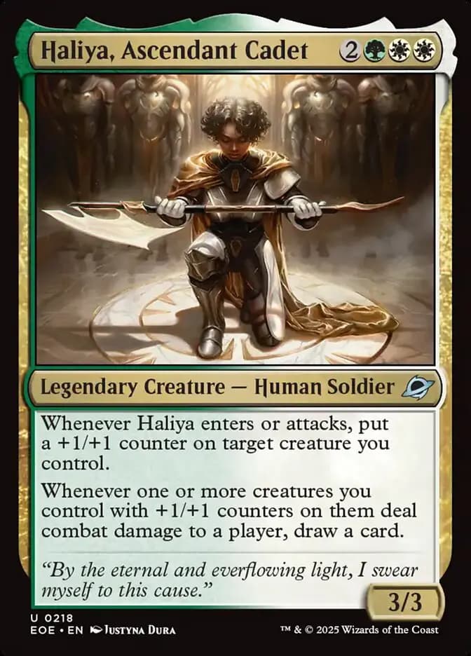 Card image of Haliya, Ascendant Cadet