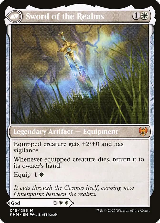 Card image of Halvar, God of Battle / Sword of the Realms