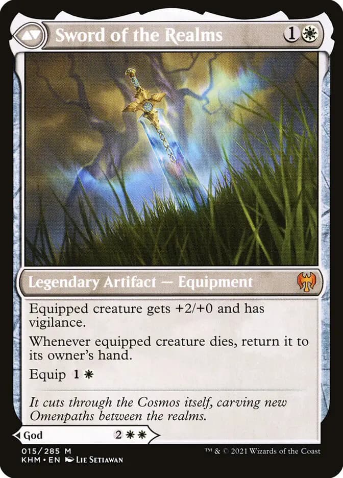 Card image of Halvar, God of Battle / Sword of the Realms