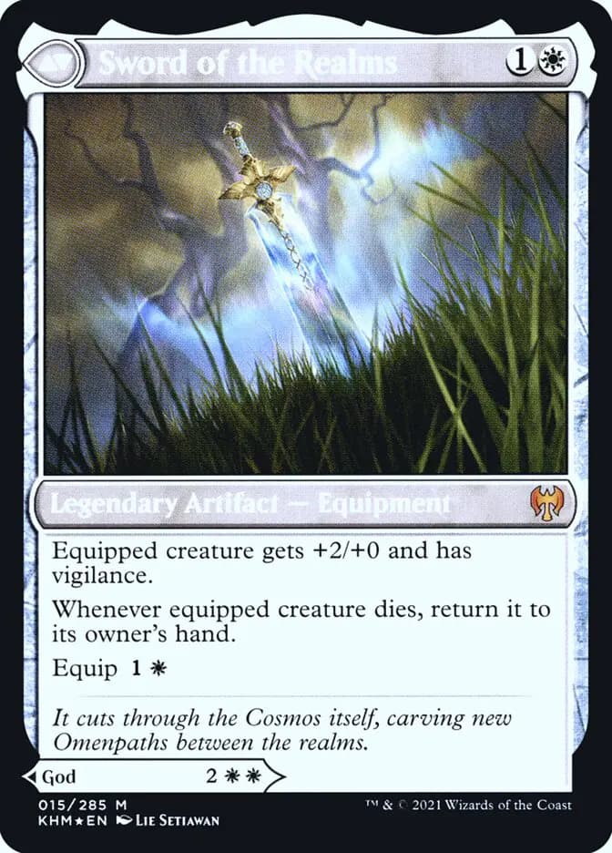 Card image of Halvar, God of Battle / Sword of the Realms