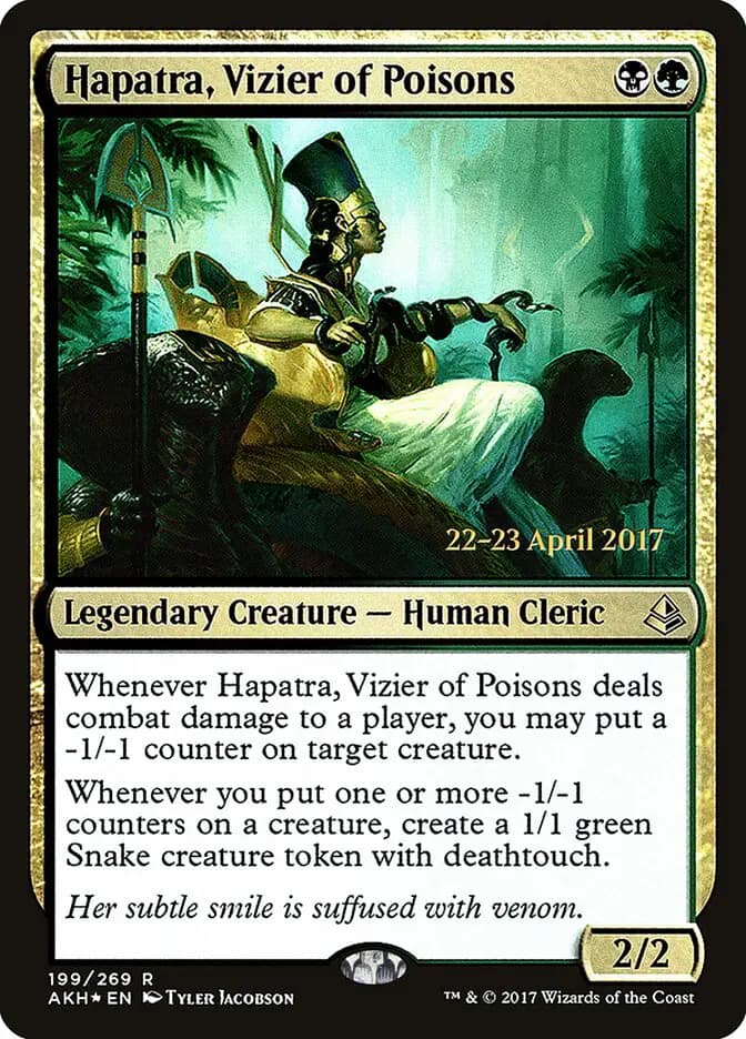 Card image of Hapatra, Vizier of Poisons