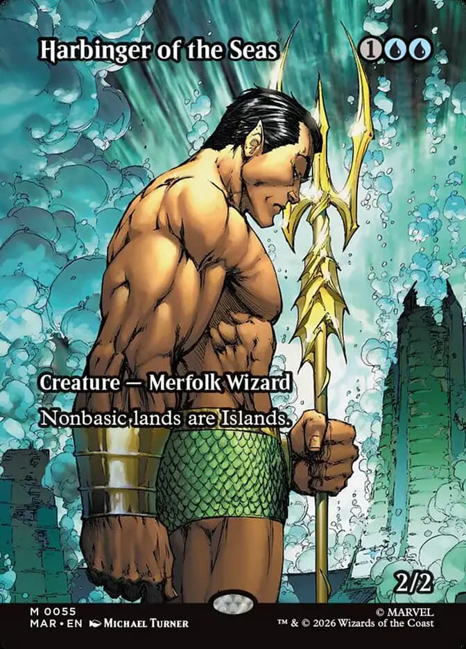 Card image of Harbinger of the Seas