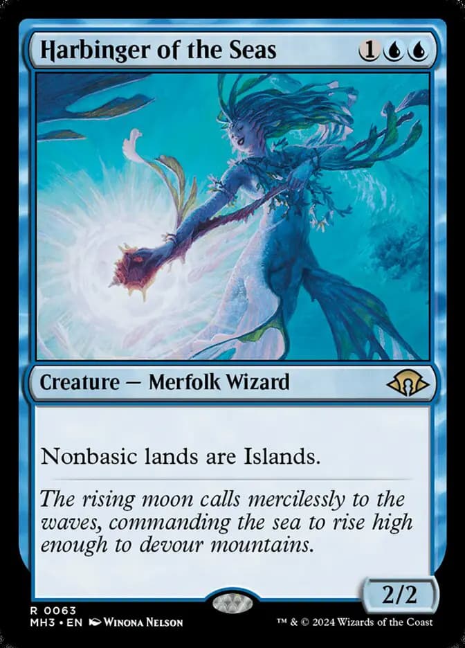 Card image of Harbinger of the Seas