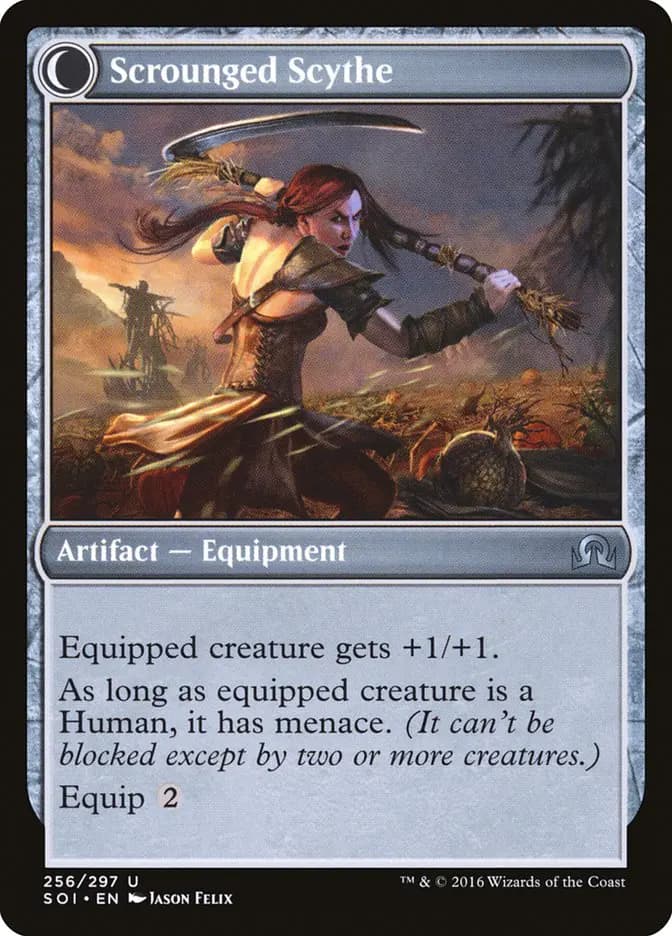 Card image of Harvest Hand / Scrounged Scythe