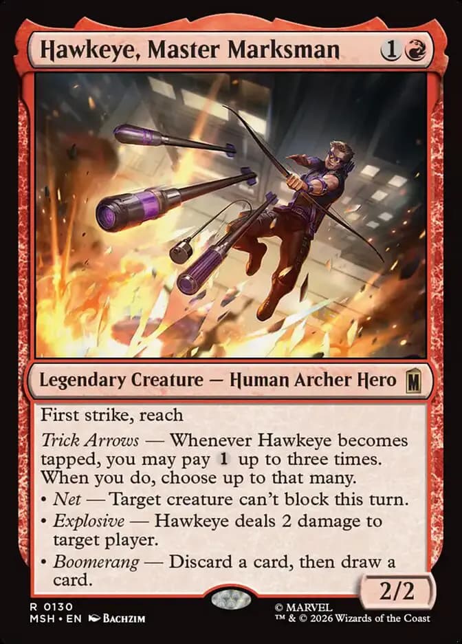 Card image of Hawkeye, Master Marksman