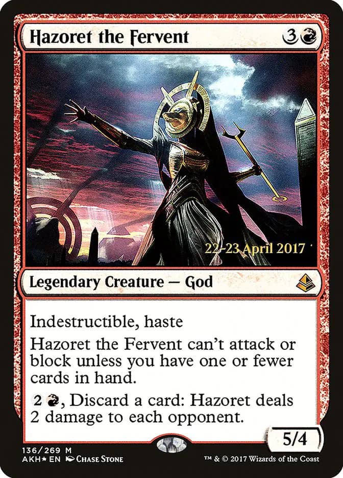 Card image of Hazoret the Fervent