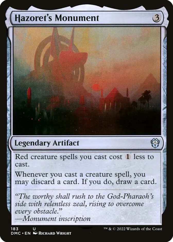 Card image of Hazoret's Monument