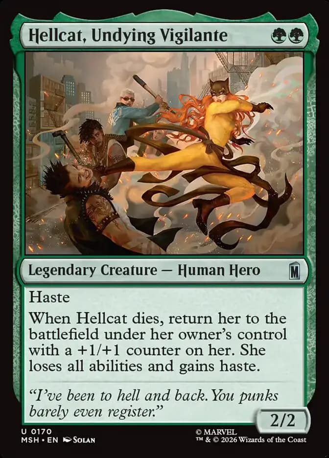 Card image of Hellcat, Undying Vigilante