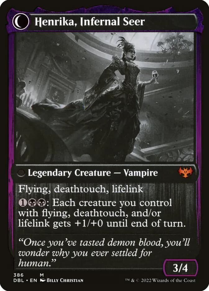 Card image of Henrika Domnathi / Henrika, Infernal Seer