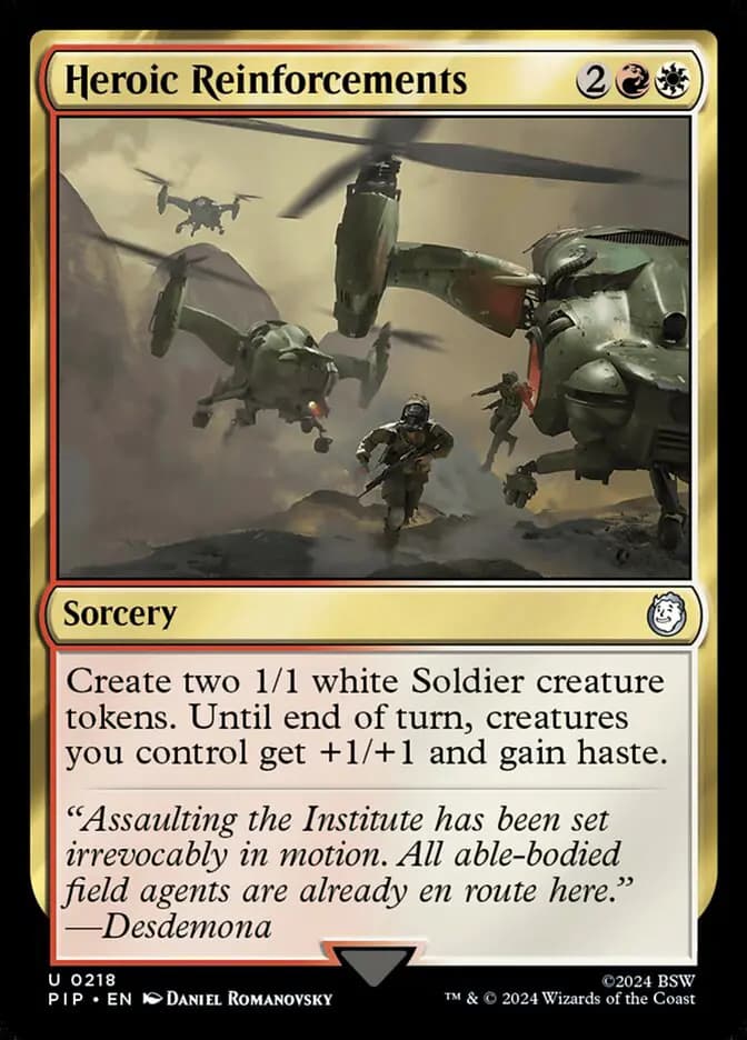 Card image of Heroic Reinforcements