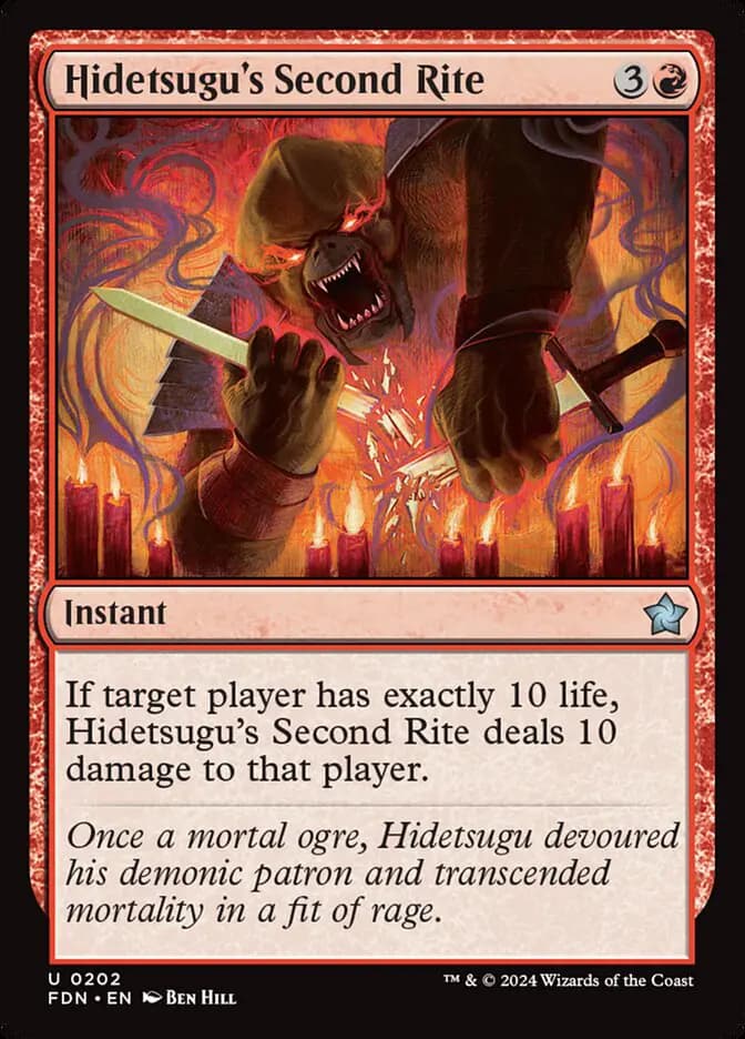 Card image of Hidetsugu's Second Rite