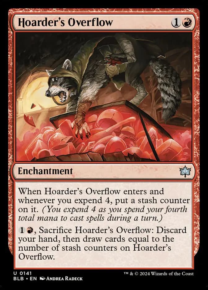Card image of Hoarder's Overflow