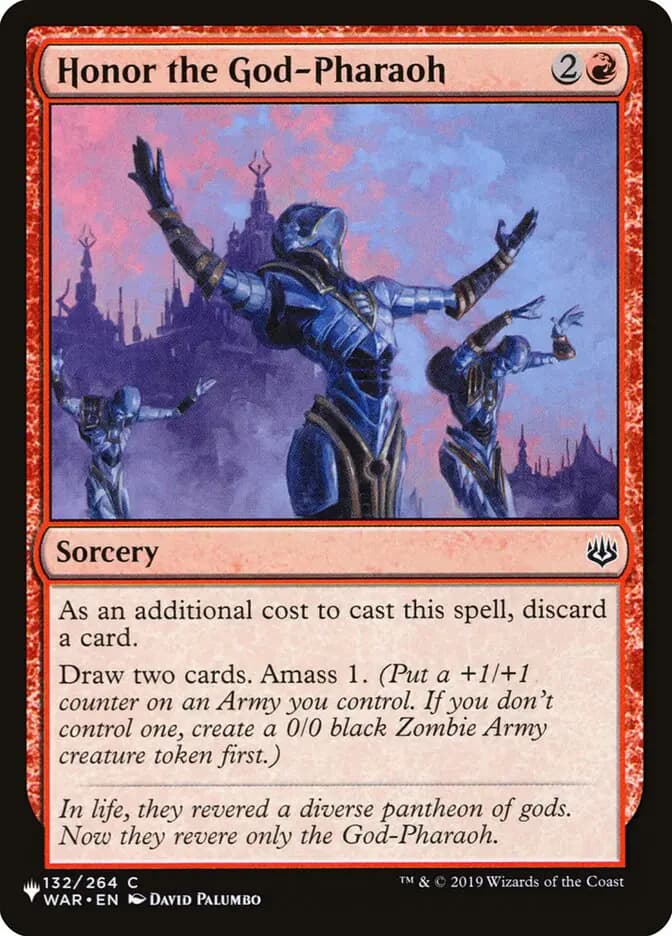 Card image of Honor the God-Pharaoh