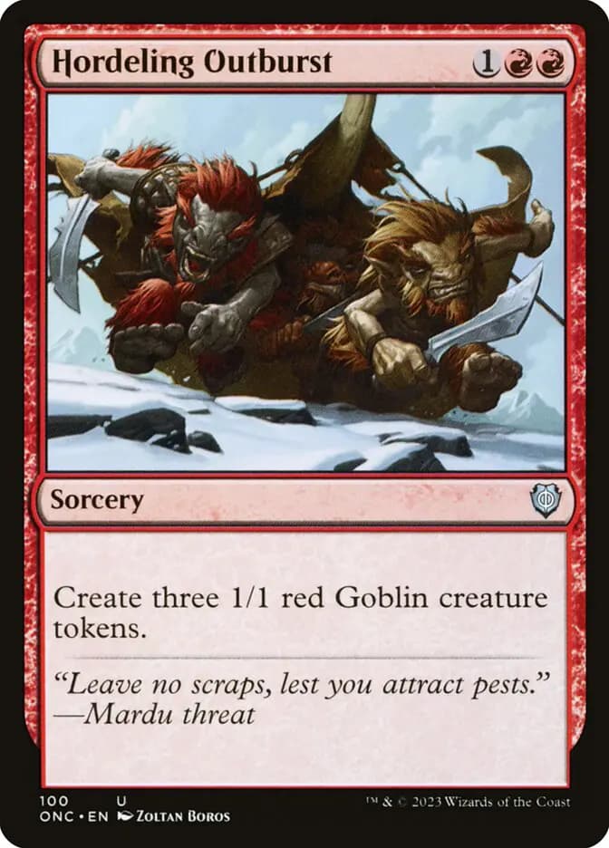 Card image of Hordeling Outburst