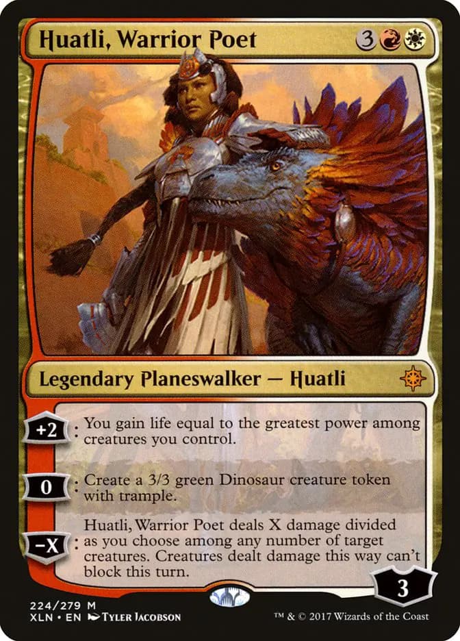 Card image of Huatli, Warrior Poet