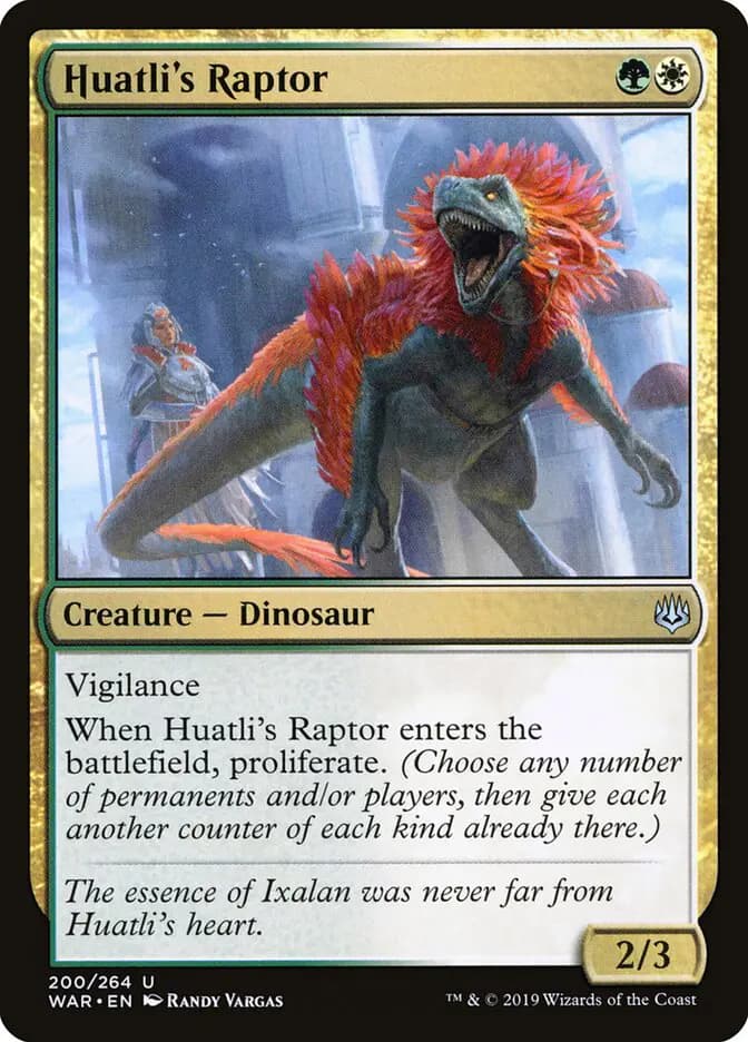 Card image of Huatli's Raptor