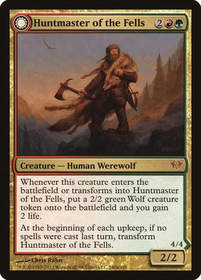 Card image of Huntmaster of the Fells / Ravager of the Fells