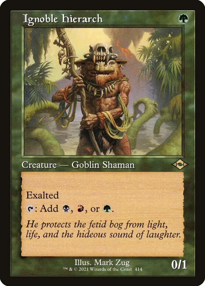 Card image of Ignoble Hierarch