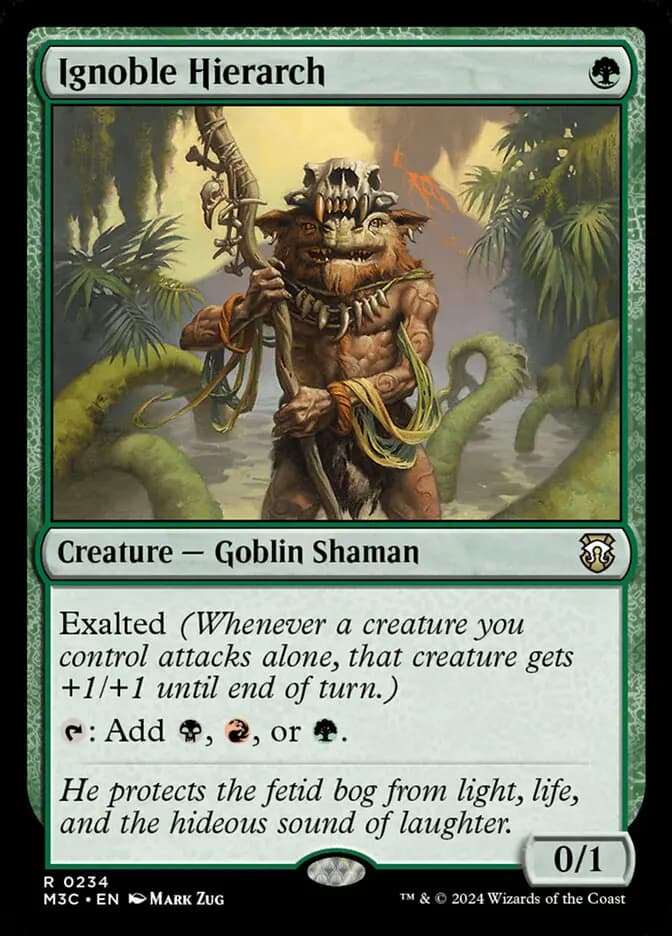 Card image of Ignoble Hierarch