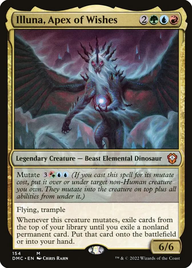 Card image of Illuna, Apex of Wishes