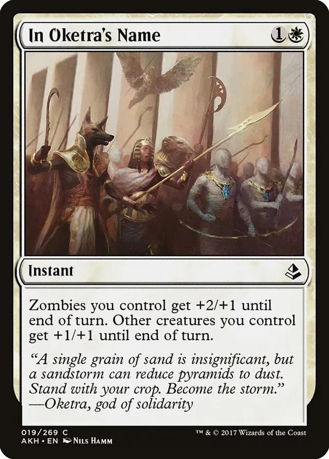 Card image of In Oketra's Name