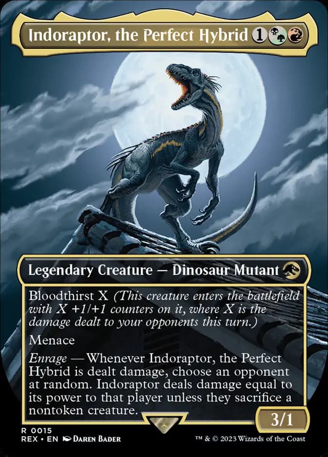 Card image of Indoraptor, the Perfect Hybrid