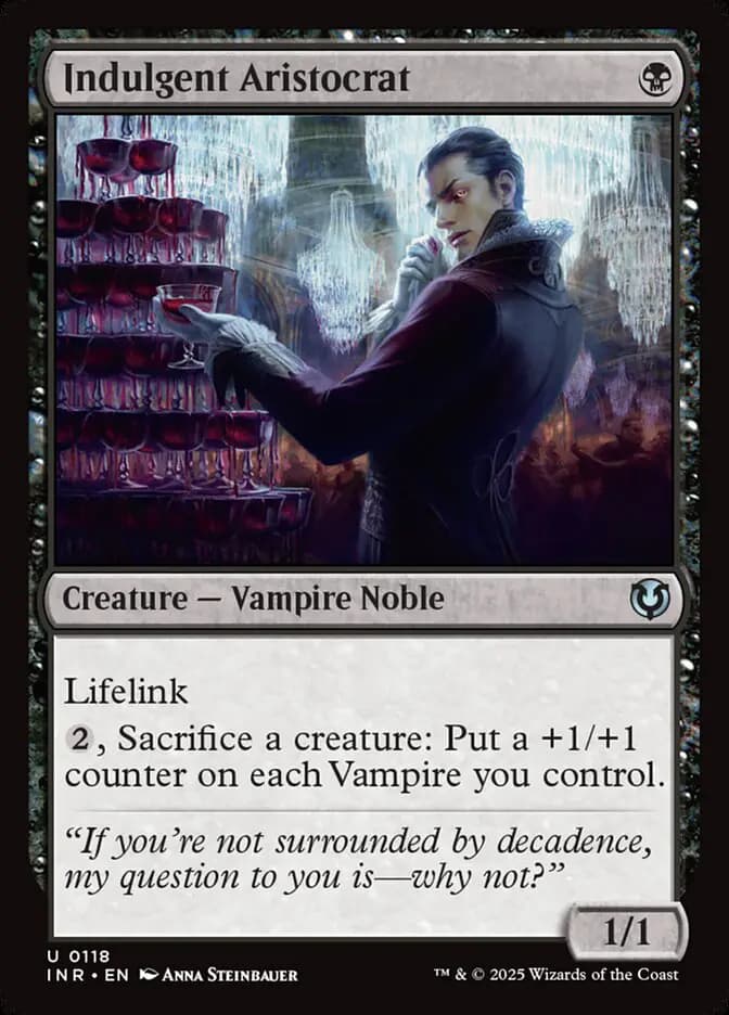 Card image of Indulgent Aristocrat