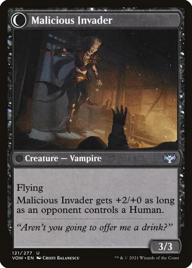 Card image of Innocent Traveler / Malicious Invader