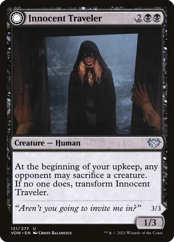 Card image of Innocent Traveler / Malicious Invader