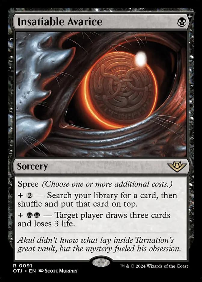 Card image of Insatiable Avarice