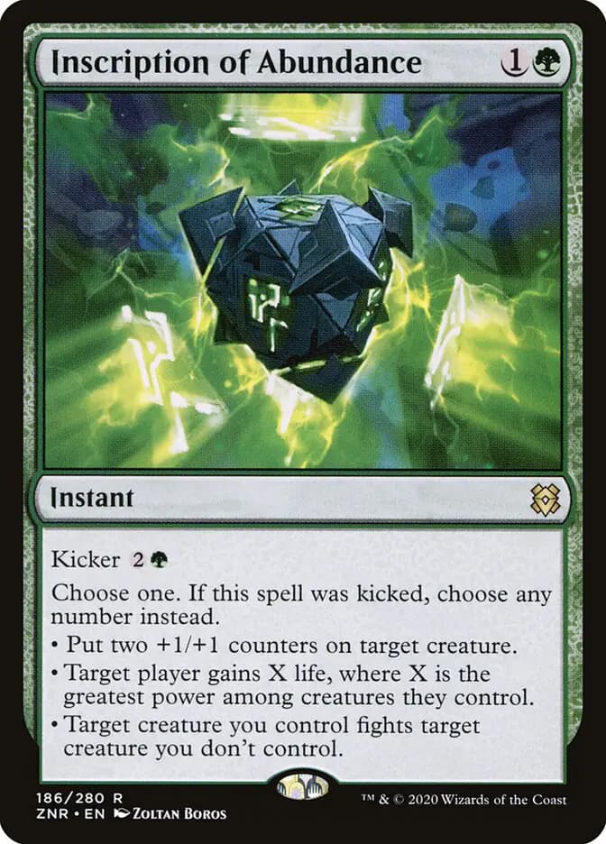 Card image of Inscription of Abundance