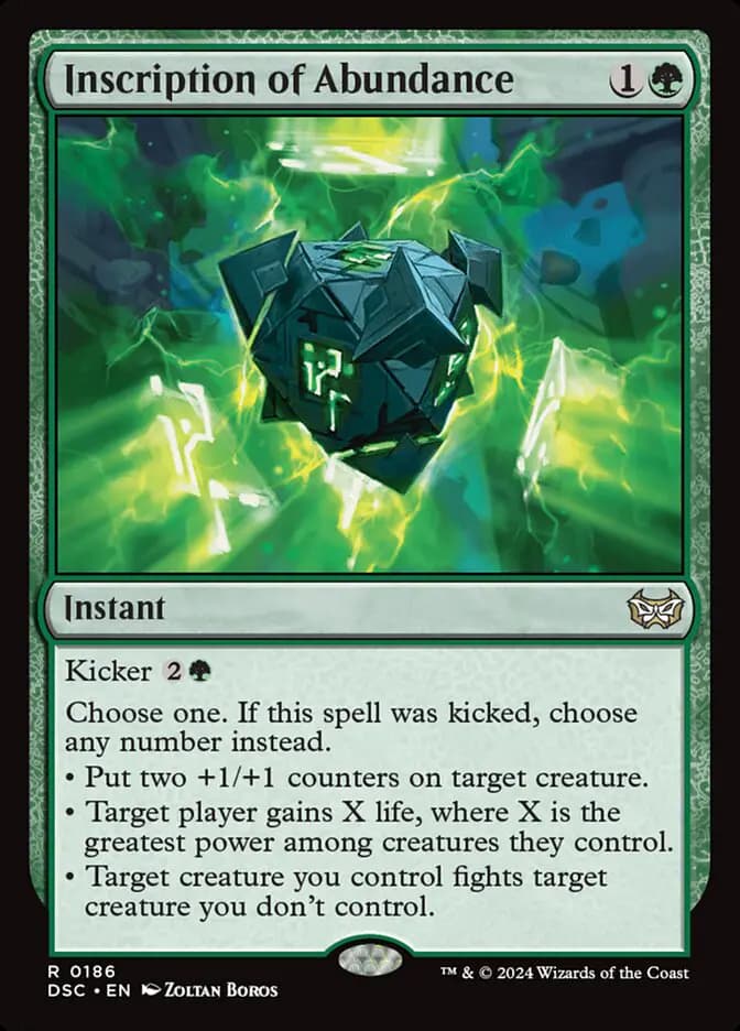 Card image of Inscription of Abundance