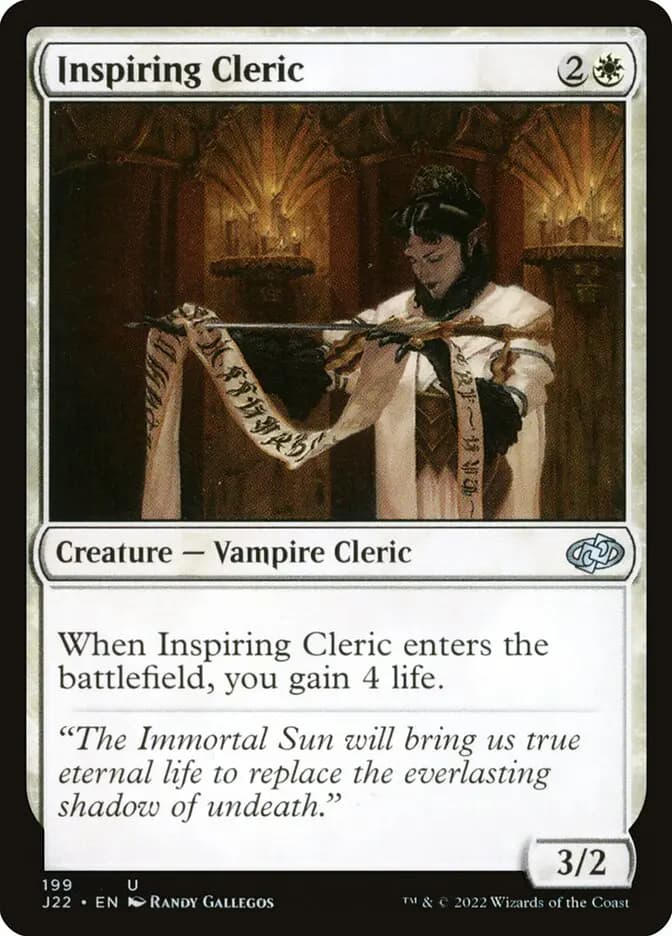 Card image of Inspiring Cleric