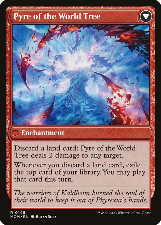 Card image of Invasion of Kaldheim / Pyre of the World Tree