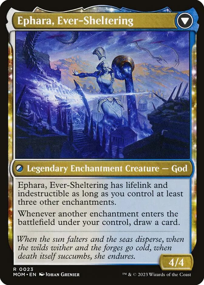 Card image of Invasion of Theros / Ephara, Ever-Sheltering