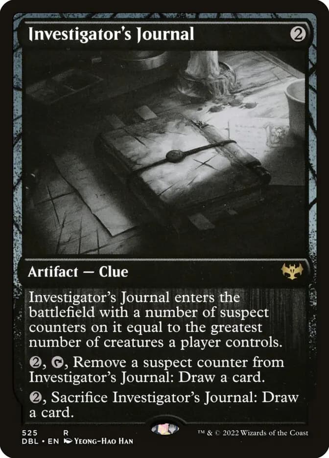 Card image of Investigator's Journal