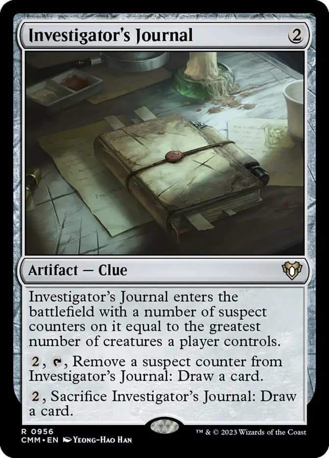 Card image of Investigator's Journal