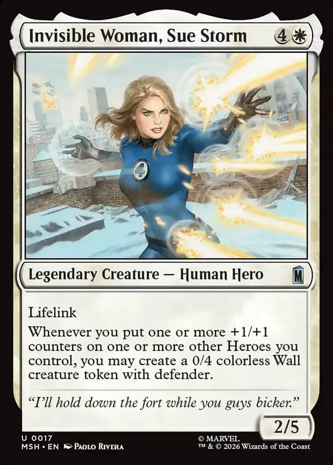 Card image of Invisible Woman, Sue Storm