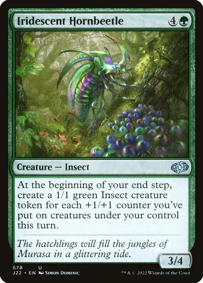 Card image of Iridescent Hornbeetle