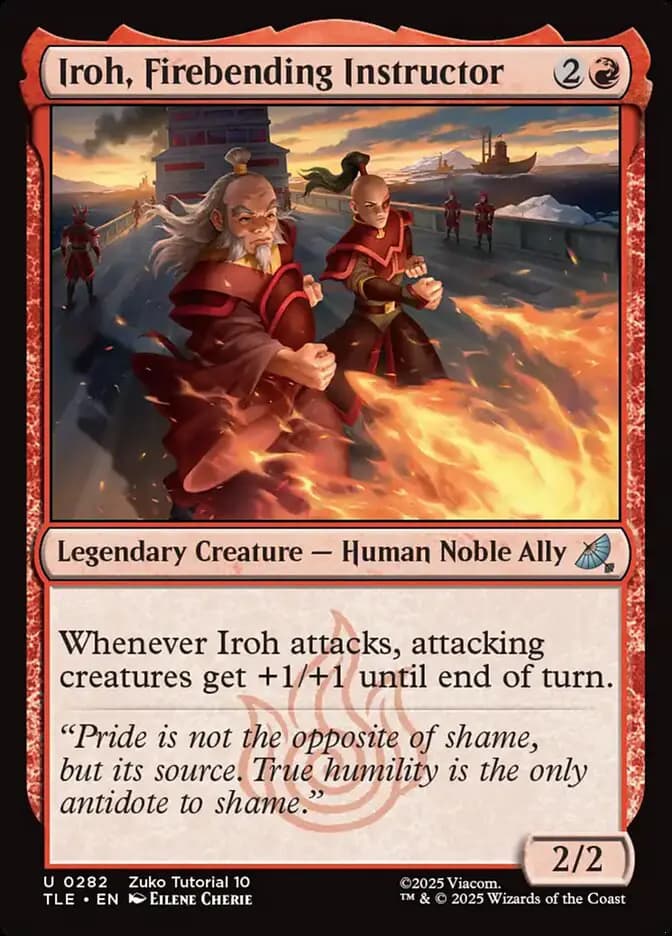 Card image of Iroh, Firebending Instructor