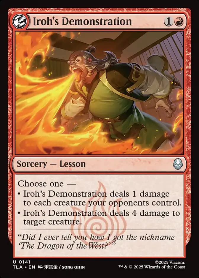 Card image of Iroh's Demonstration
